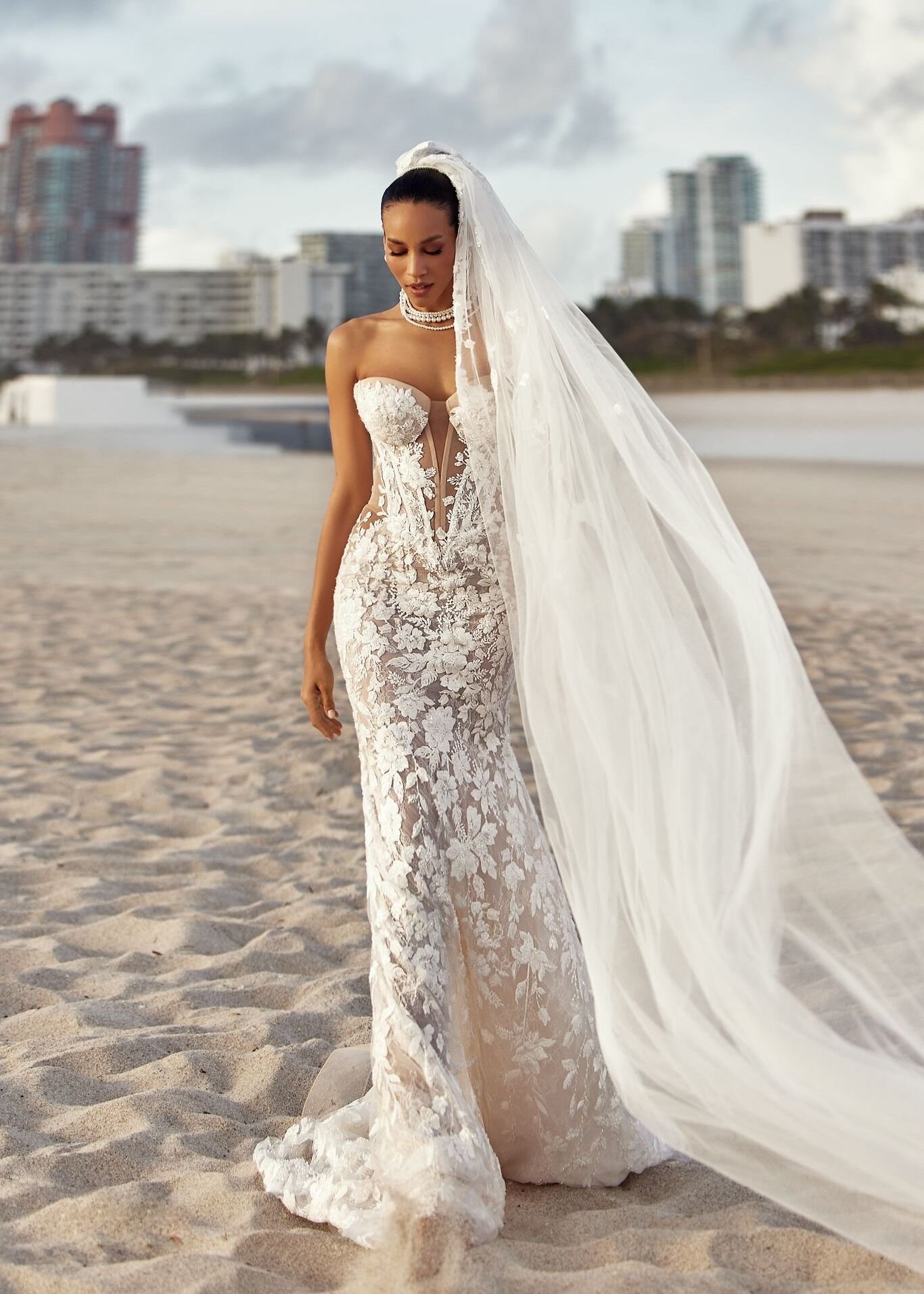 Vestido noiva sereia Oksana muhka (Arden)