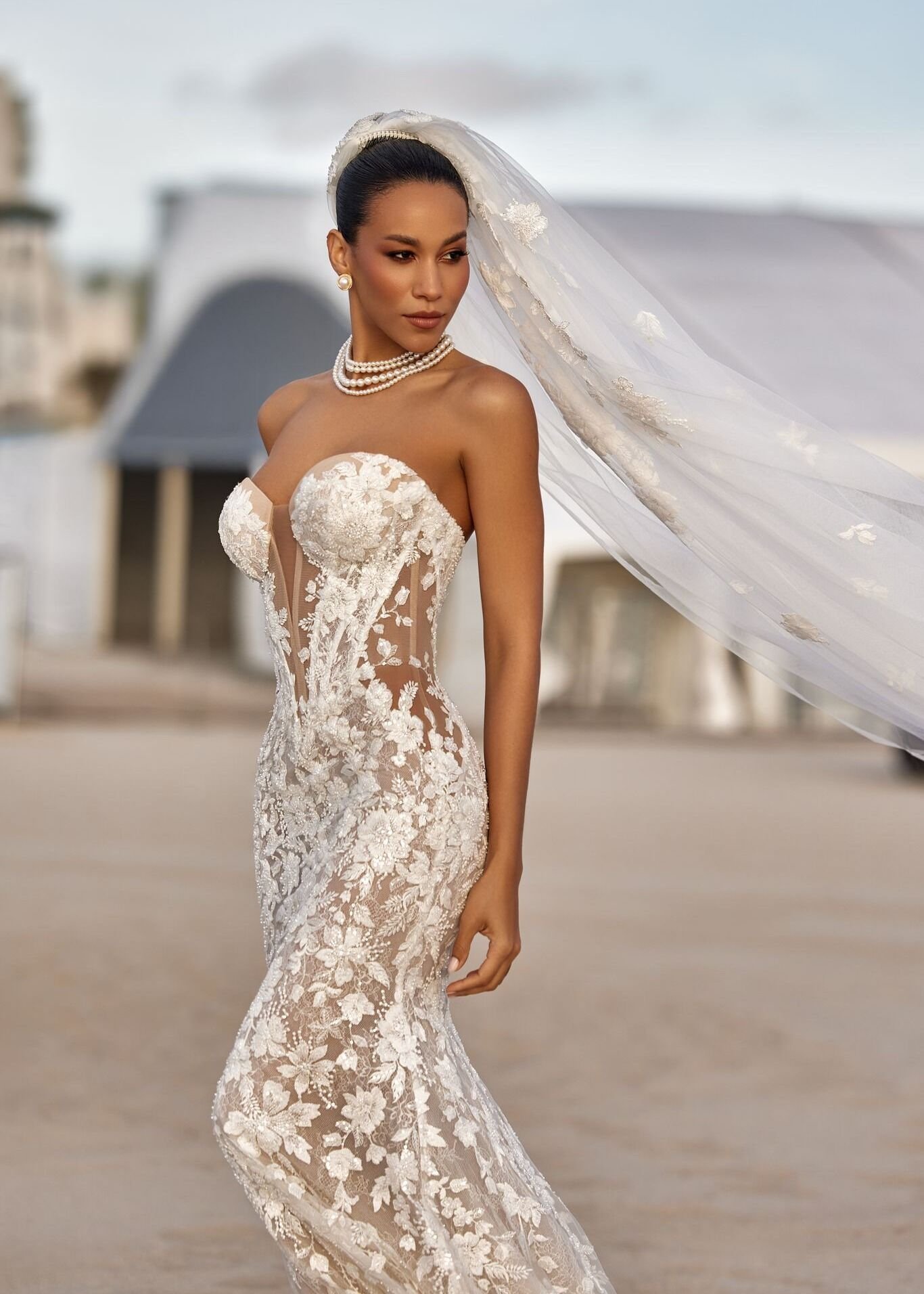 Vestido noiva sereia Oksana muhka (Arden)